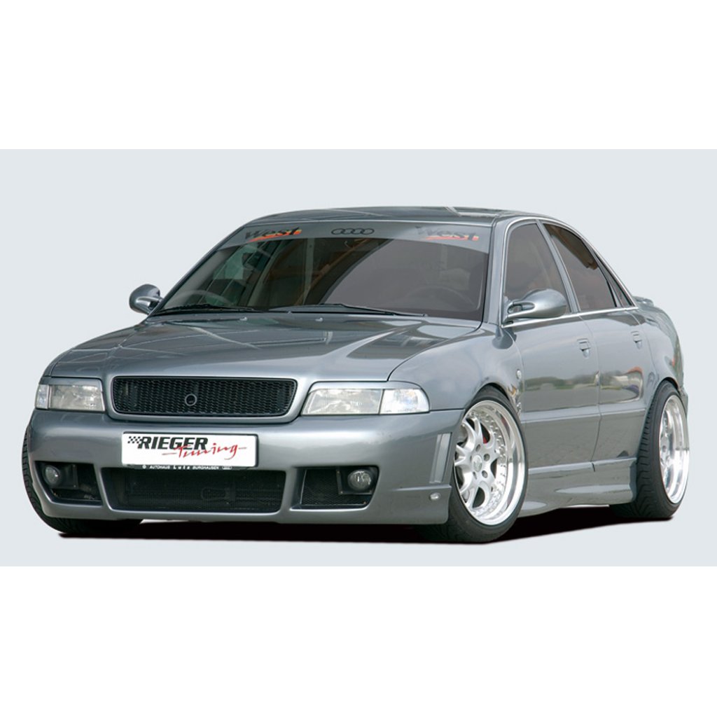 Rieger boční práh mont. strana levá pro Audi A4 B5 avant, sedan, r.v. 11/94-98, 99-12/00, plast ABS bez povrchové úpravy, "deep version"