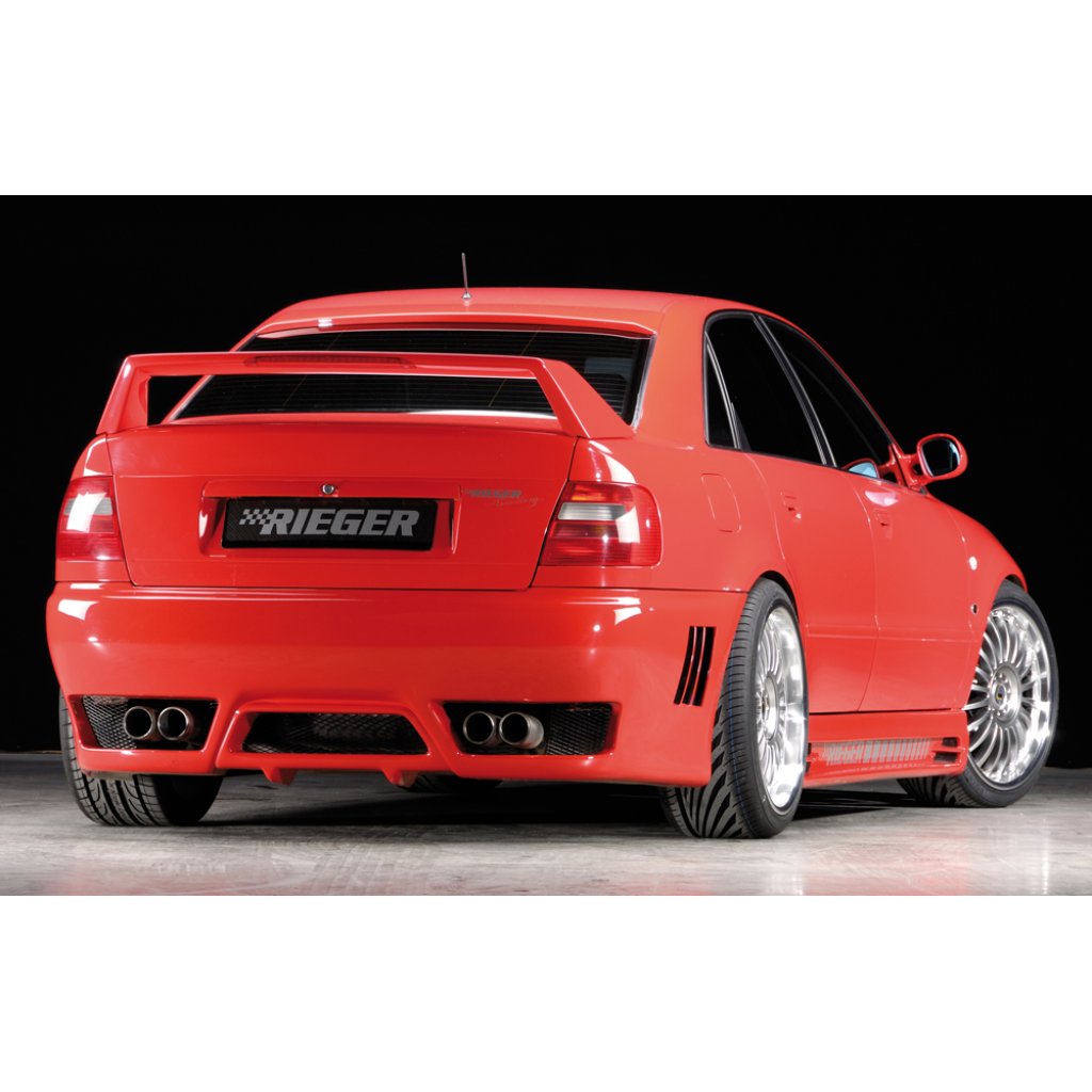 Rieger boční práh mont. strana levá pro Audi A4 B5 avant, sedan, r.v. 11/94-98, 99-12/00, plast ABS bez povrchové úpravy, s prolisem, s prolisem a dvěma výřezy