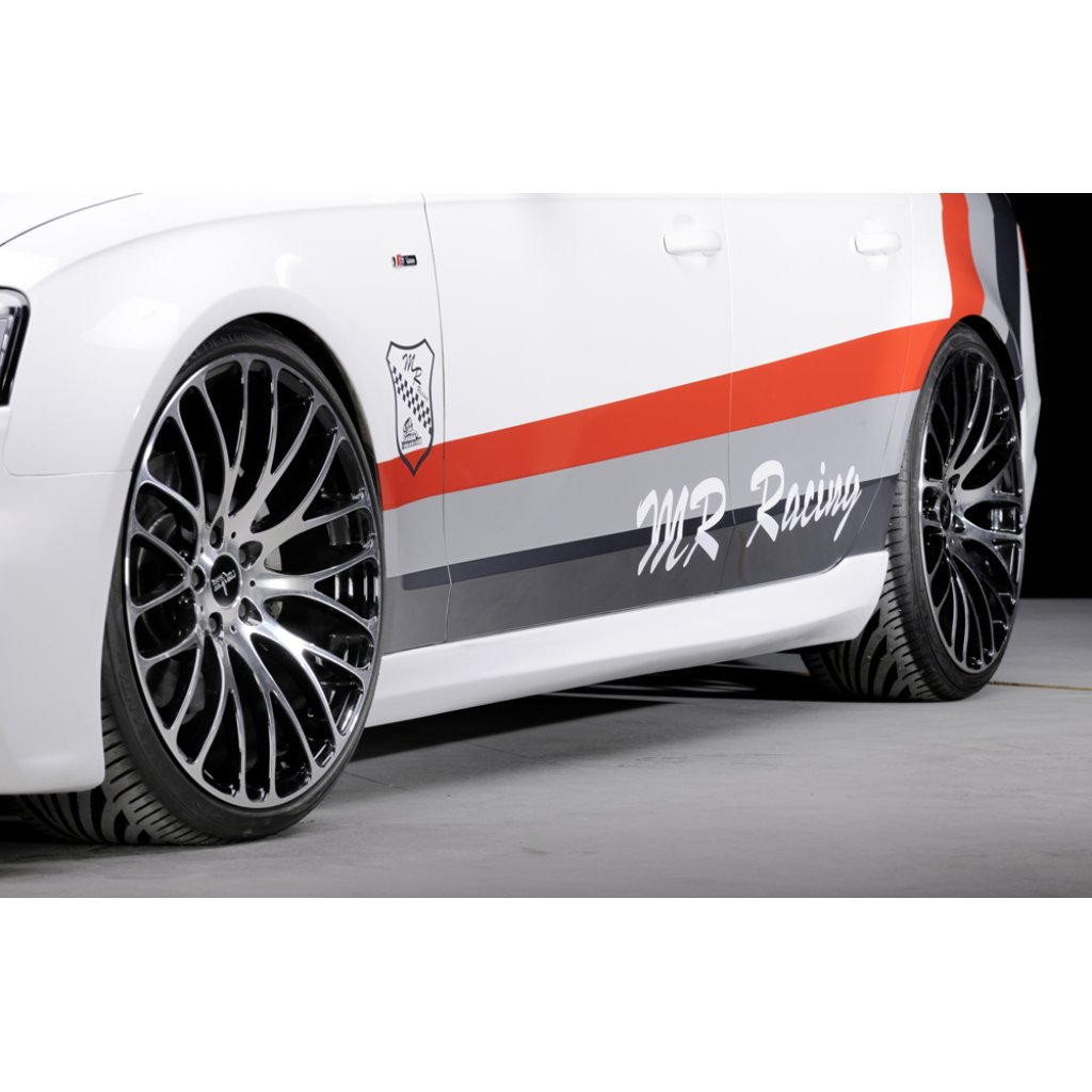 Rieger boční práh mont. strana levá pro Audi A4 S4 B8, B81 avant, sedan, r.v. 11/08-, plast ABS bez povrchové úpravy