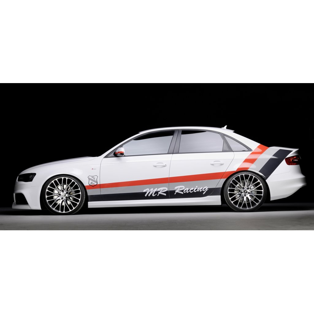 Rieger boční práh mont. strana levá pro Audi A4 S4 B8, B81 avant, sedan, r.v. 11/08-, plast ABS bez povrchové úpravy