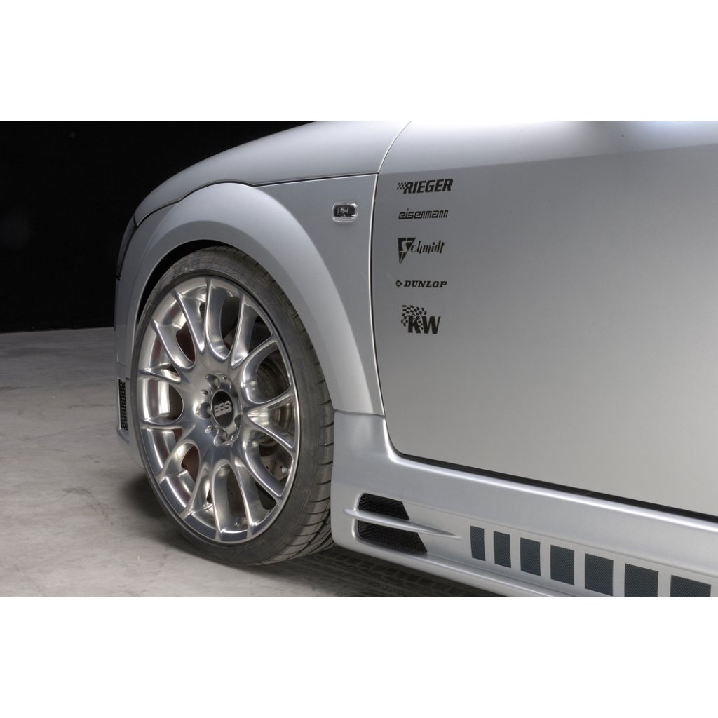 Rieger boční práh mont. strana levá pro Audi TT 8N kupé, roadster, r.v. 98-03, plast ABS bez povrchové úpravy, s prolisem, s prolisem a dvěma výřezy
