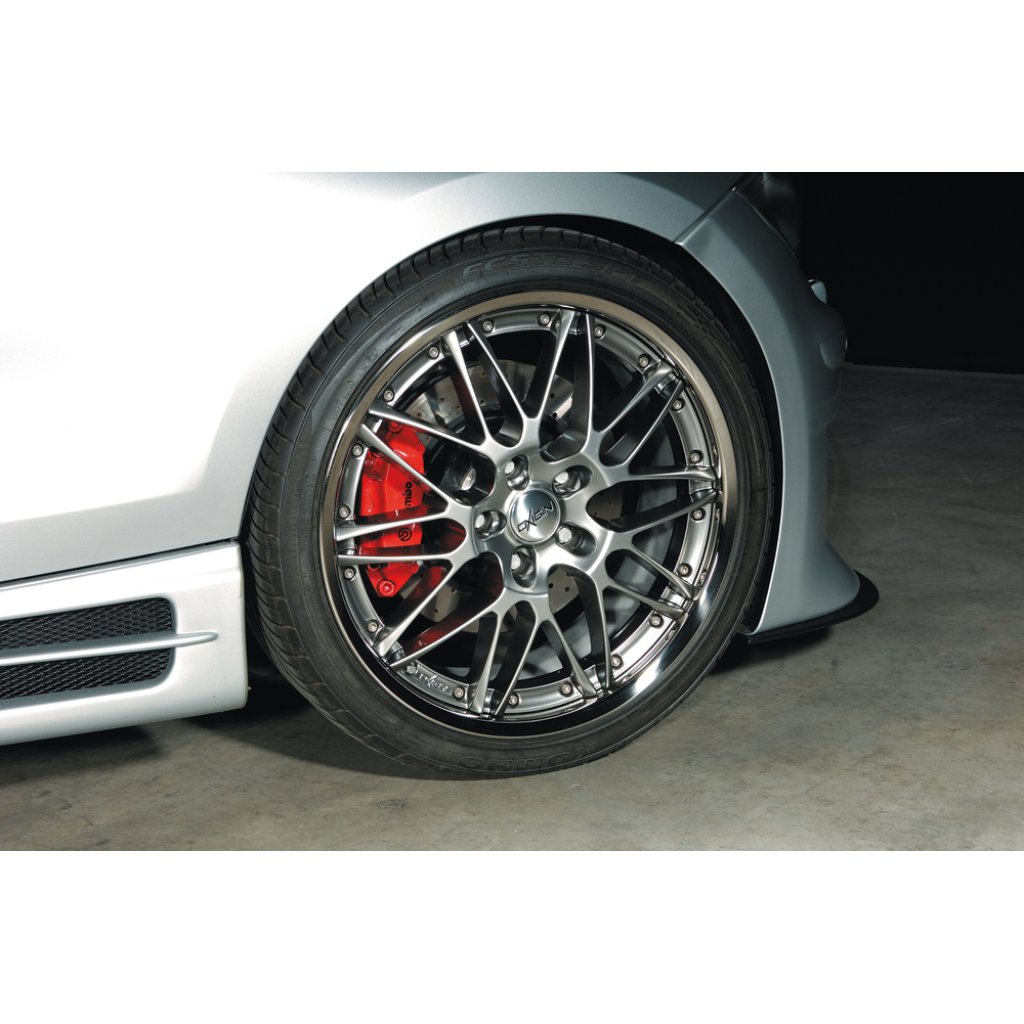 Rieger boční práh mont. strana levá pro BMW řada 1 E87 4-dvéř., sedan vč. faceliftu, r.v. 04/07-08/11, 09/04-03/07, plast ABS bez povrchové úpravy, s prolisem, s prolisem a dvěma výřezy