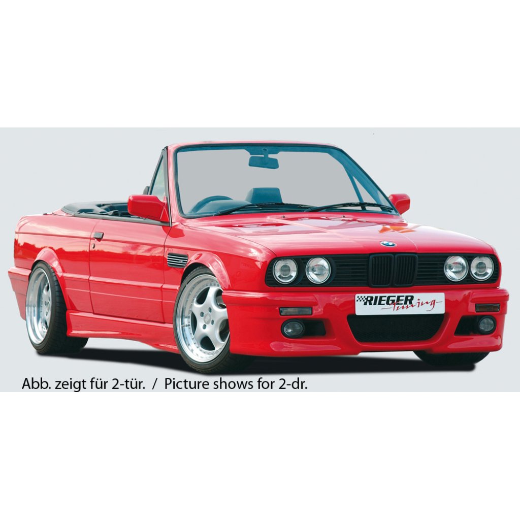 Rieger boční práh mont. strana levá pro BMW řada 3 E30 4-dvéř., sedan, touring, plast ABS bez povrchové úpravy