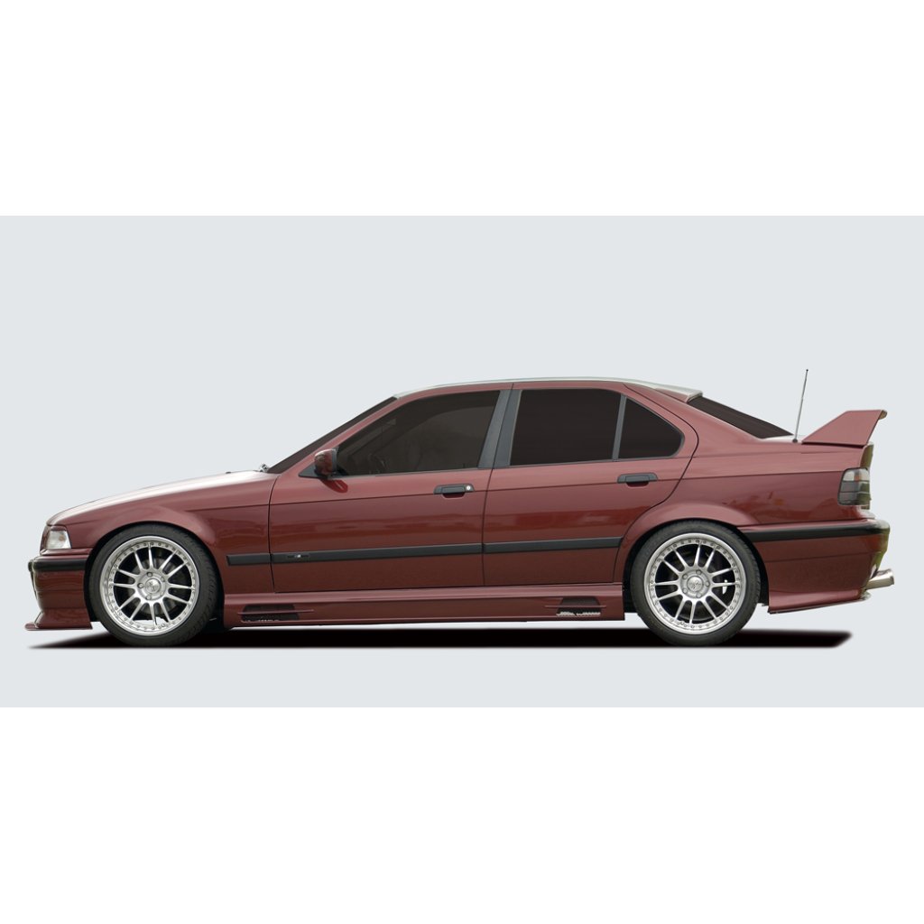 Rieger boční práh mont. strana levá pro BMW řada 3 E36 compact, kabriolet, kupé, sedan, touring, r.v. 01/90-12/99, plast ABS bez povrchové úpravy, s prolisem, s prolisem a dvěma výřezy