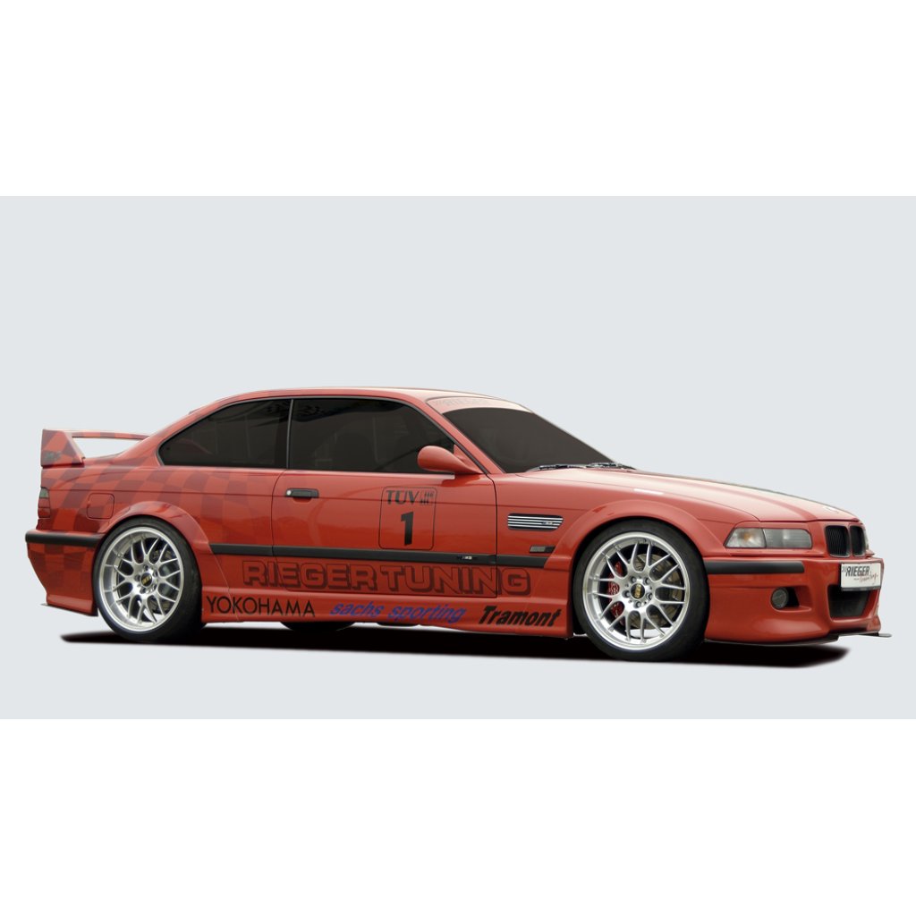 Rieger boční práh mont. strana levá pro BMW řada 3 E36 kabriolet, kupé, plast ABS bez povrchové úpravy