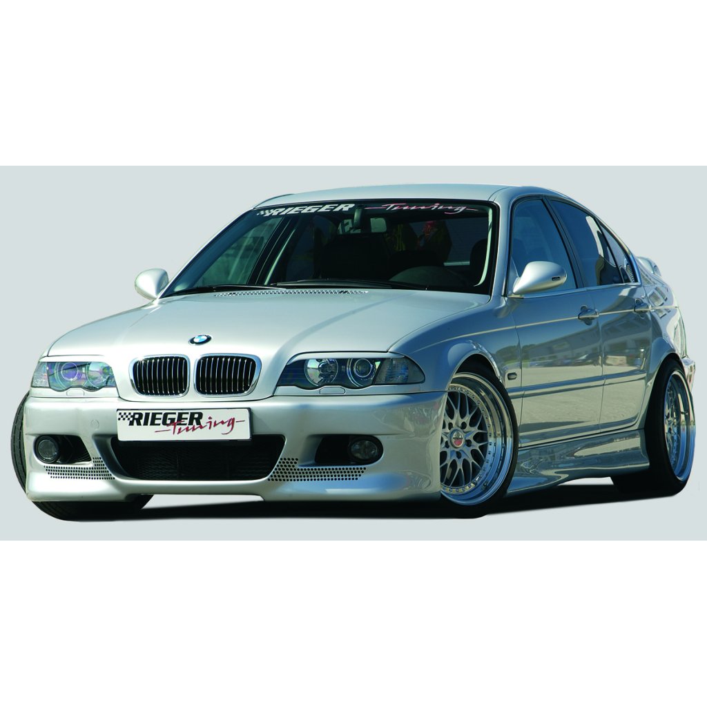 Rieger boční práh mont. strana levá pro BMW řada 3 E46 compact, sedan, touring vč. faceliftu, r.v. 02/02-, 02/98-12/01, plast ABS bez povrchové úpravy