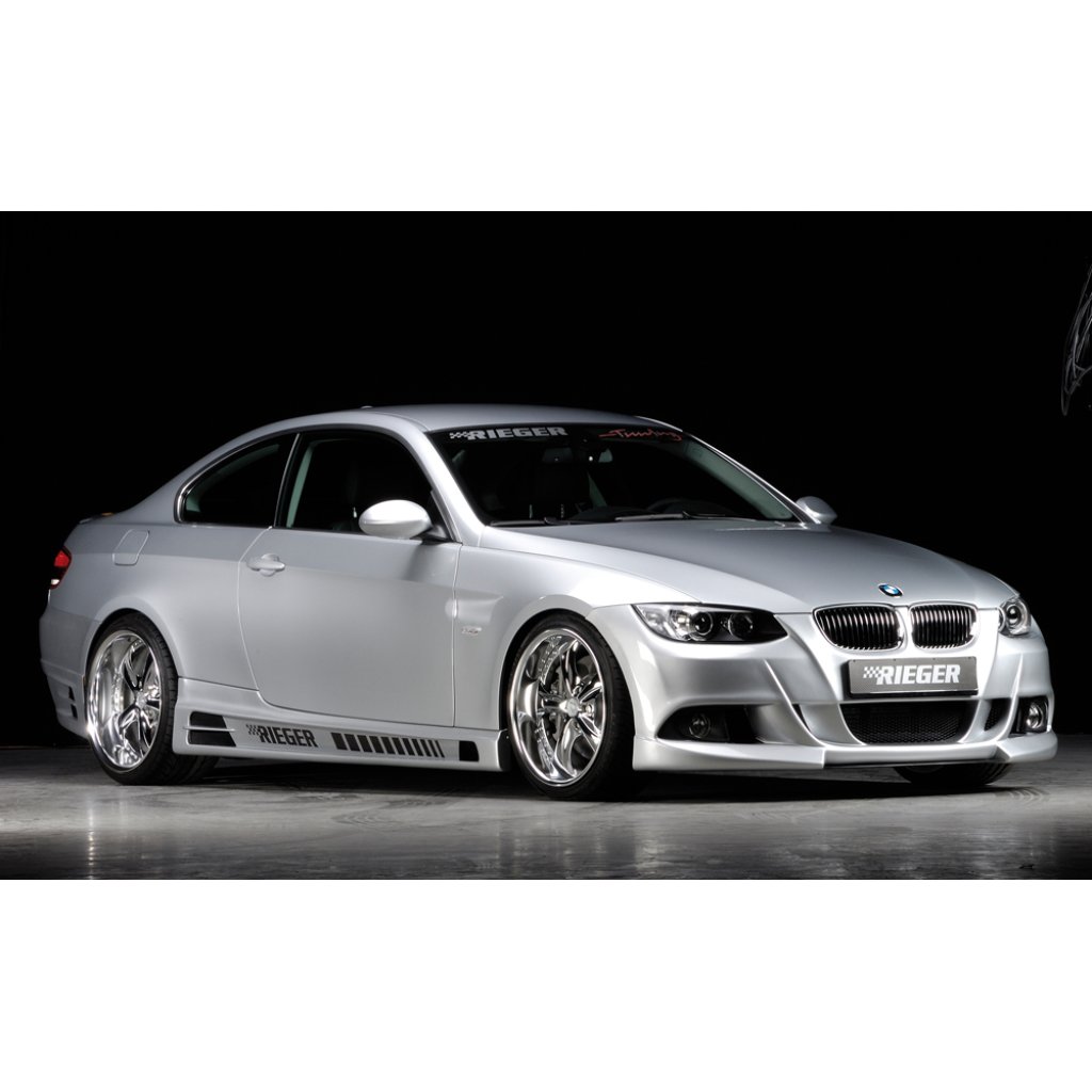 Rieger boční práh mont. strana levá pro BMW řada 3 E92, E93 kabriolet, kupé vč. faceliftu, r.v. 03/07-02/10, 03/10-, 09/06-02/10, plast ABS bez povrchové úpravy, s prolisem, s prolisem a dvěma výřezy