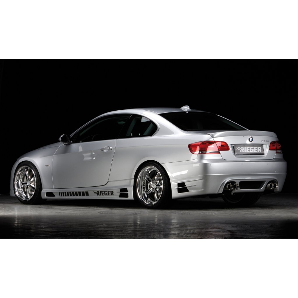 Rieger boční práh mont. strana levá pro BMW řada 3 E92, E93 kabriolet, kupé vč. faceliftu, r.v. 03/07-02/10, 03/10-, 09/06-02/10, plast ABS bez povrchové úpravy, s prolisem, s prolisem a dvěma výřezy