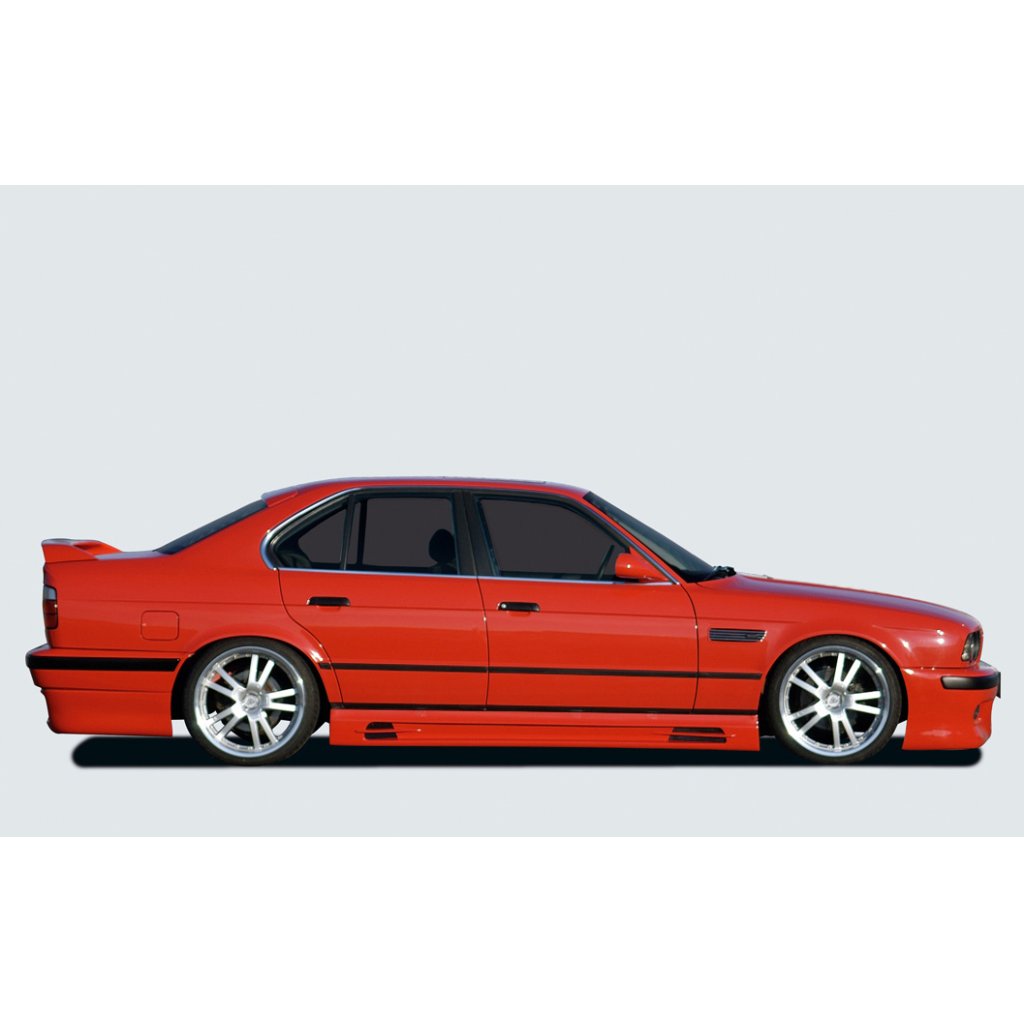 Rieger boční práh mont. strana levá pro BMW řada 5 E34 sedan, touring, r.v. 00/88-07/96, plast ABS bez povrchové úpravy, s prolisem, s prolisem a dvěma výřezy