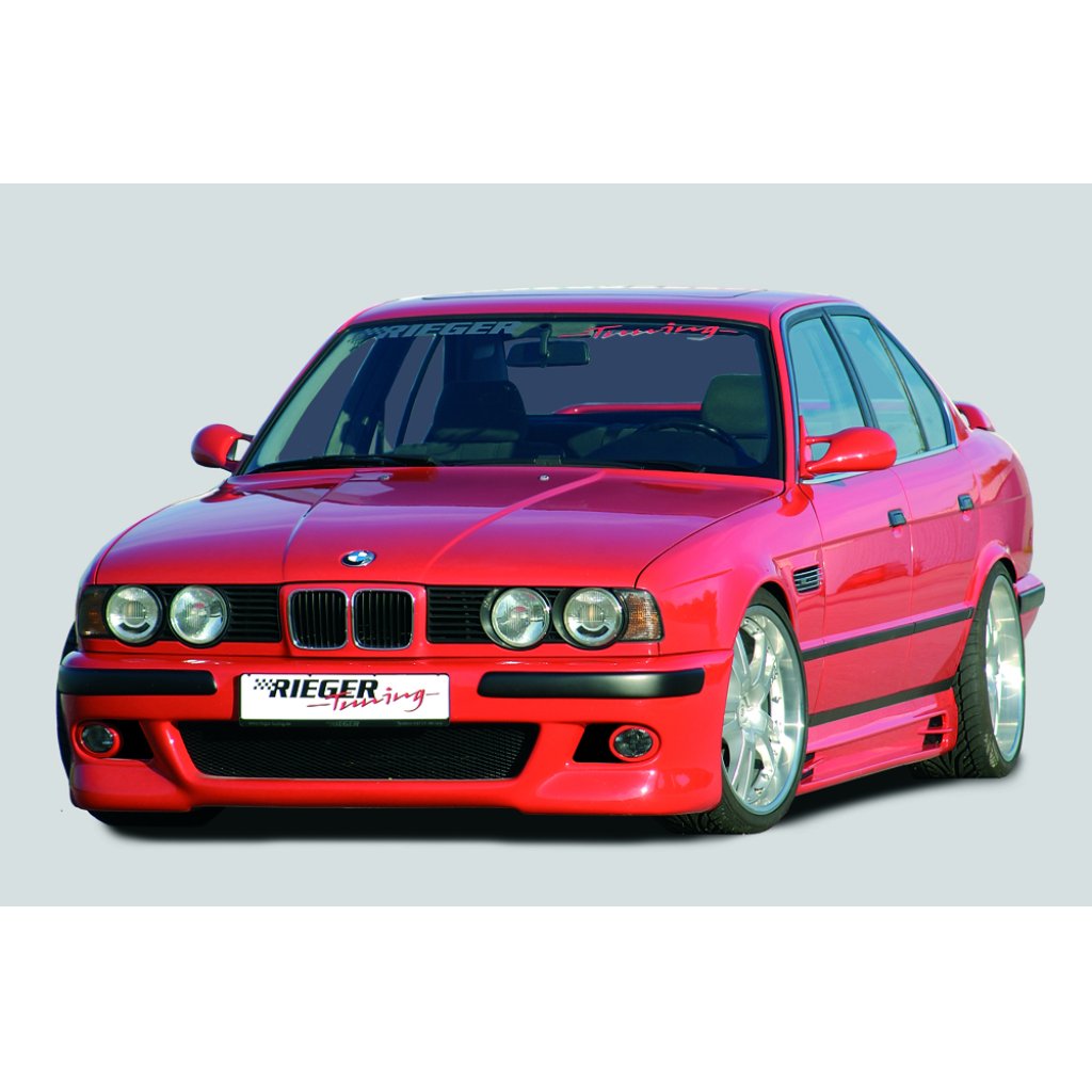 Rieger boční práh mont. strana levá pro BMW řada 5 E34 sedan, touring, r.v. 00/88-07/96, plast ABS bez povrchové úpravy, s prolisem, s prolisem a dvěma výřezy