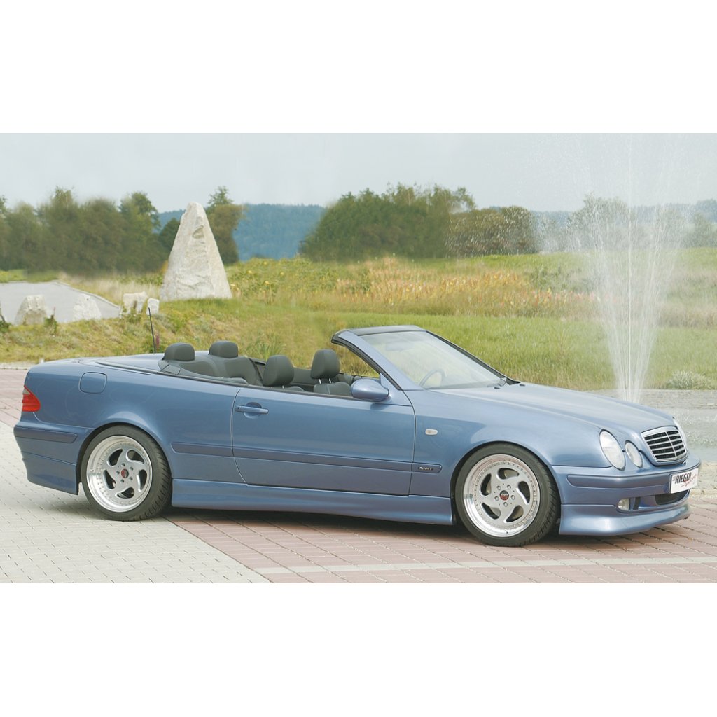 Rieger boční práh mont. strana levá pro Mercedes CLK W208 kabriolet, kupé, plast ABS bez povrchové úpravy
