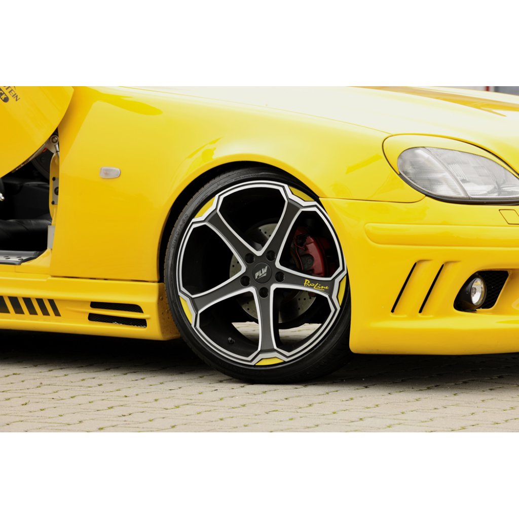 Rieger boční práh mont. strana levá pro Mercedes SLK R170, r.v. 01/01-, 09/96-12/00, plast ABS bez povrchové úpravy, s prolisem, s prolisem a dvěma výřezy