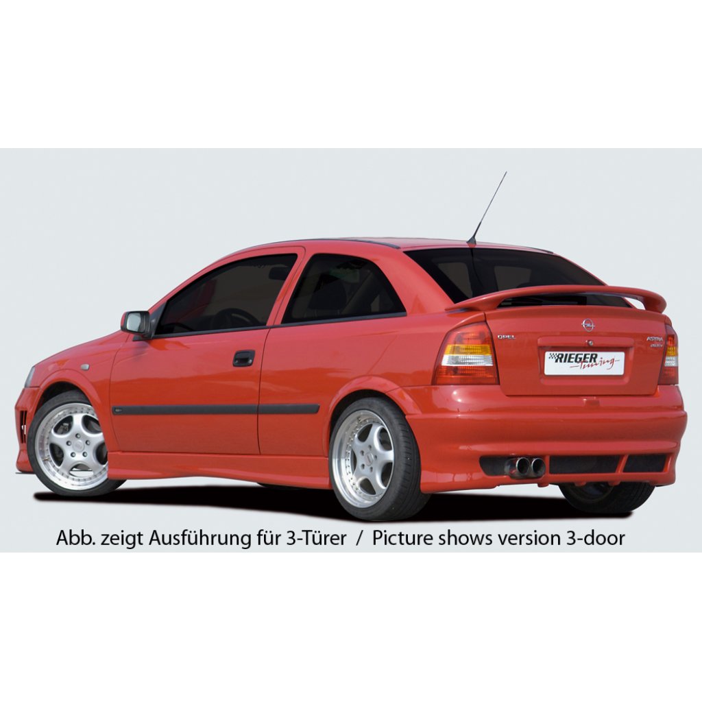 Rieger boční práh mont. strana levá pro Opel Astra G 5-dvéř., caravan, notchback, plast ABS bez povrchové úpravy