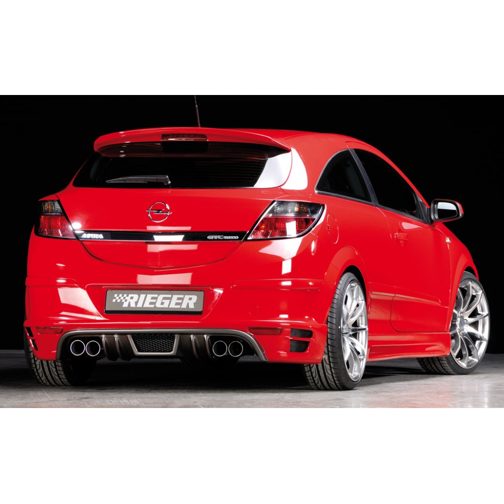 Rieger boční práh mont. strana levá pro Opel Astra H GTC, Twin-Top 3-dvéř., kabriolet, plast ABS bez povrchové úpravy, s prolisem a výřezem