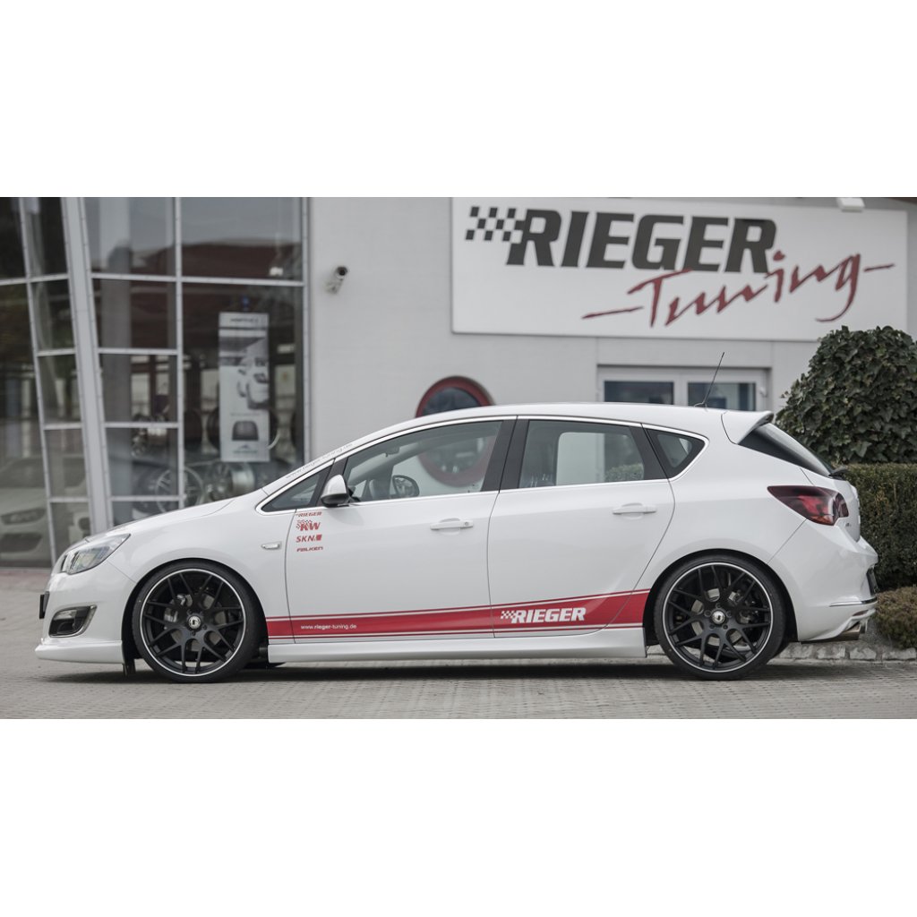 Rieger boční práh mont. strana levá pro Opel Astra J 5-dvéř., hatchback, sedan/notchback, sports tourer vč. faceliftu, r.v. 10/12-, 11/08-09/12, plast ABS bez povrchové úpravy