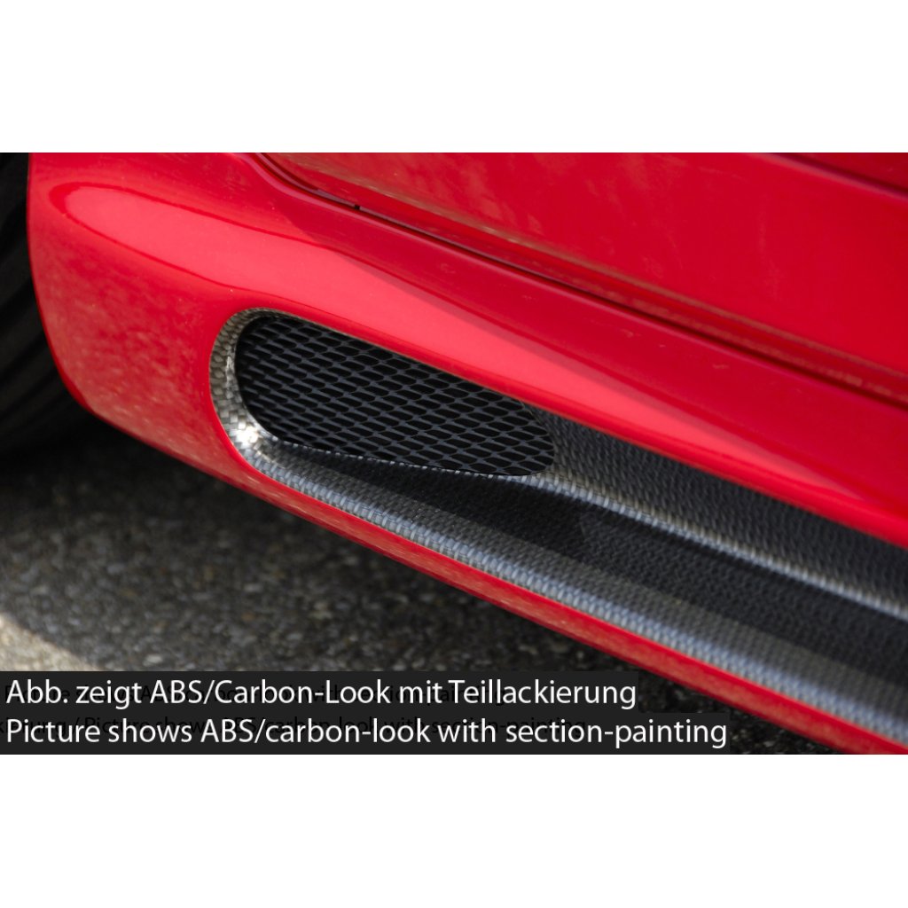 Rieger boční práh mont. strana levá pro Opel Corsa D 3-dvéř. vč. faceliftu, r.v. 01/11-, 07/06-12/10, plast ABS s povrchovou úpravou Carbon-Look, s prolisem a výřezem