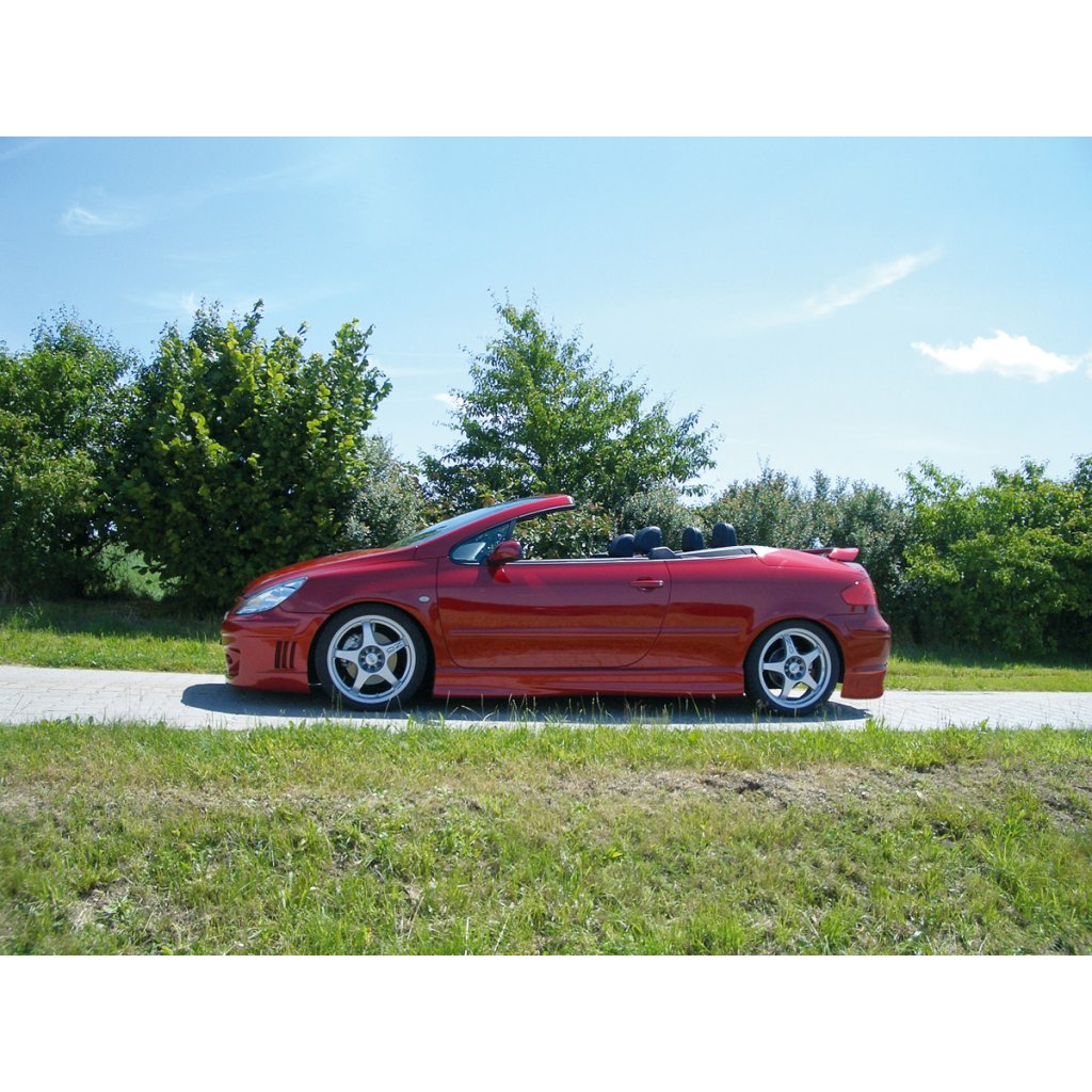 Rieger boční práh mont. strana levá pro Peugeot 307 convertible CC, sedan vč. faceliftu, r.v. 04/01-04/05, 05-05-, plast ABS bez povrchové úpravy