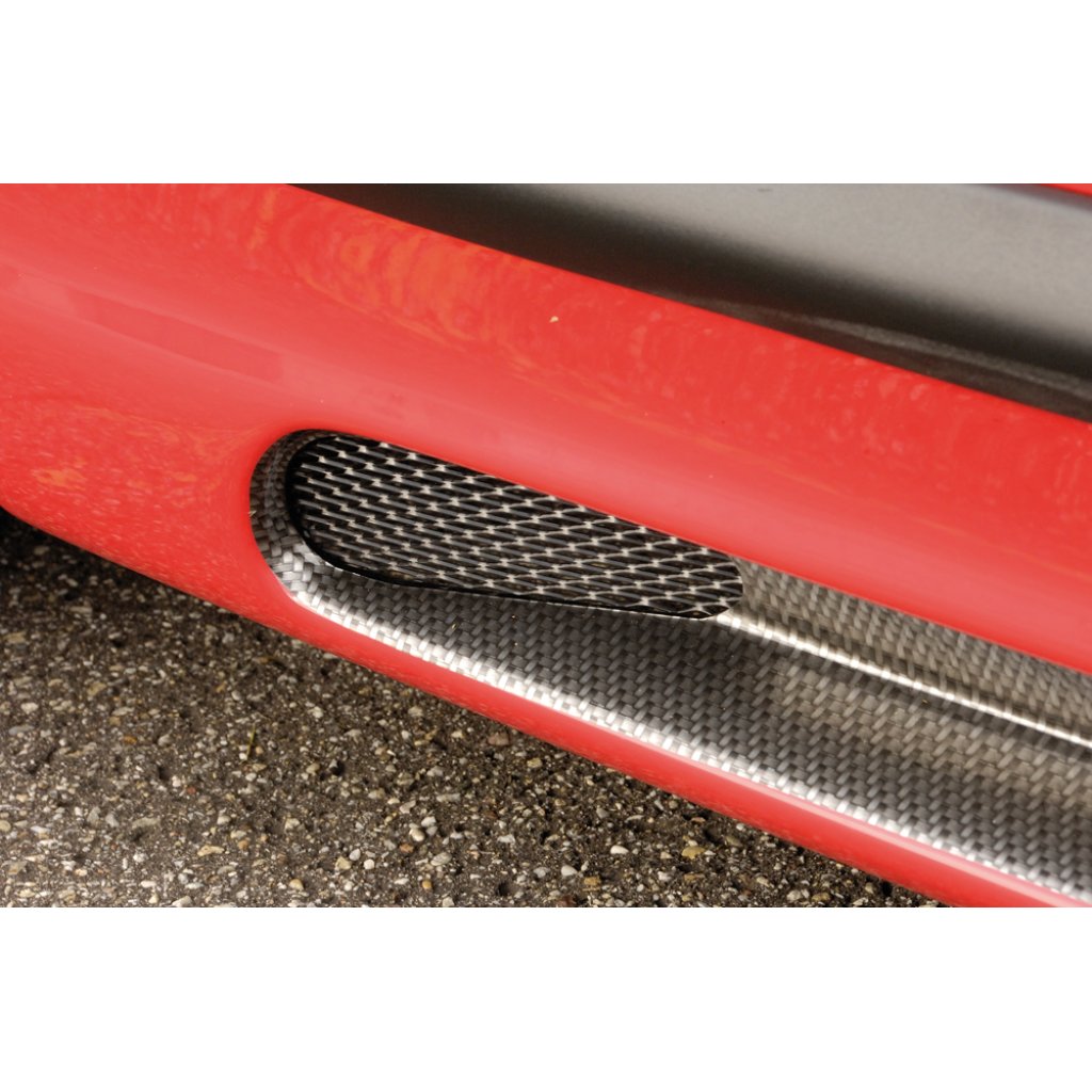 Rieger boční práh mont. strana levá pro Seat Cordoba 6K, C sedan, r.v. 96-99, plast ABS s povrchovou úpravou Carbon-Look, s prolisem a výřezem
