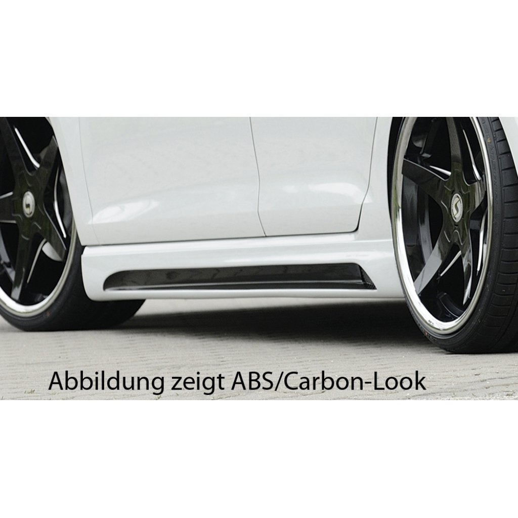 Rieger boční práh mont. strana levá pro Seat Leon FR 5F 5-dvéř., 5-dvéř. (ST/Combi), r.v. 01/13-, plast ABS bez povrchové úpravy, s prolisem a výřezem