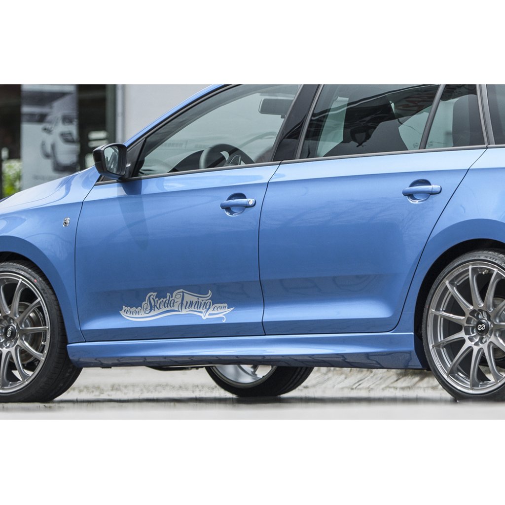 Rieger boční práh mont. strana levá pro Škoda Rapid NH notchback, spaceback vč. faceliftu, r.v. 05/17-, 07/12-04/17, plast ABS bez povrchové úpravy