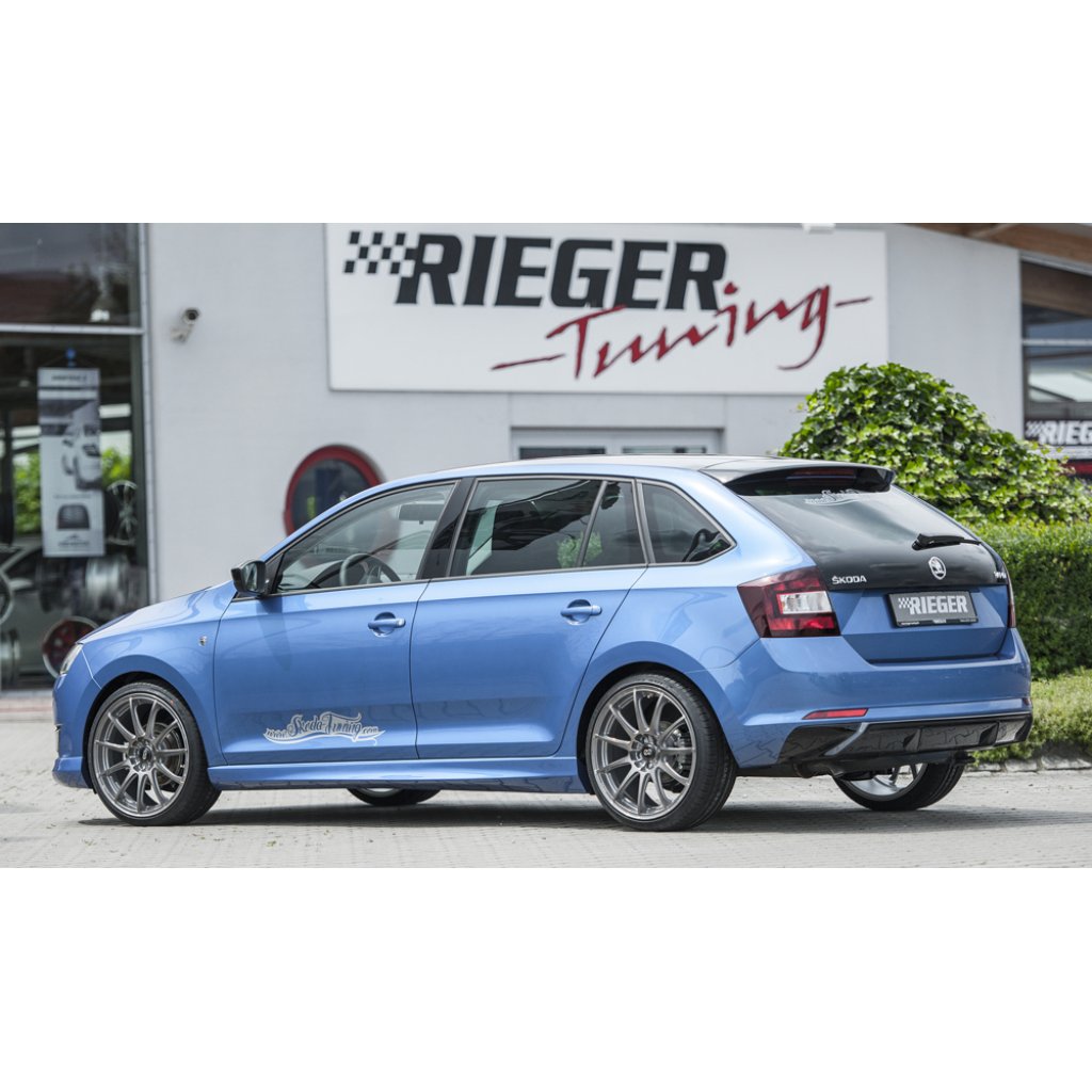 Rieger boční práh mont. strana levá pro Škoda Rapid NH notchback, spaceback vč. faceliftu, r.v. 05/17-, 07/12-04/17, plast ABS bez povrchové úpravy
