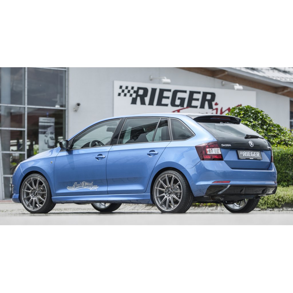 Rieger boční práh mont. strana levá pro Škoda Rapid NH notchback, spaceback vč. faceliftu, r.v. 05/17-, 07/12-04/17, plast ABS bez povrchové úpravy