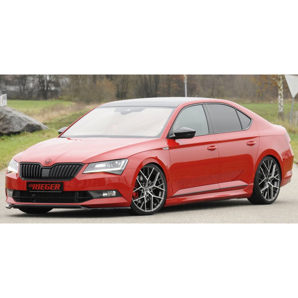 Rieger boční práh mont. strana levá pro Škoda Superb III 3T, 3V combi, sedan vč. faceliftu, r.v. 03/15-10/18, 11/18-, plast ABS bez povrchové úpravy