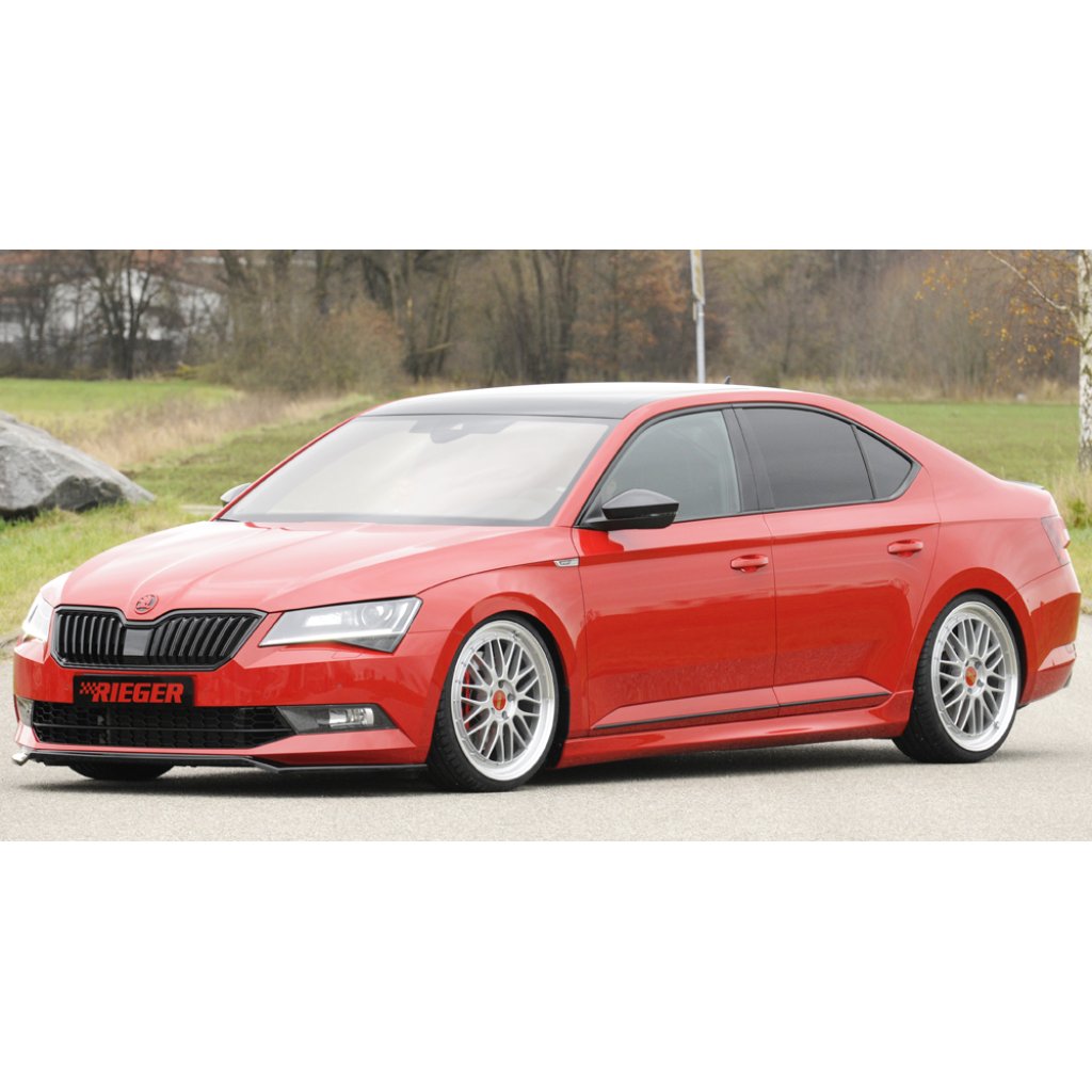 Rieger boční práh mont. strana levá pro Škoda Superb III 3T, 3V combi, sedan vč. faceliftu, r.v. 03/15-10/18, 11/18-, plast ABS bez povrchové úpravy
