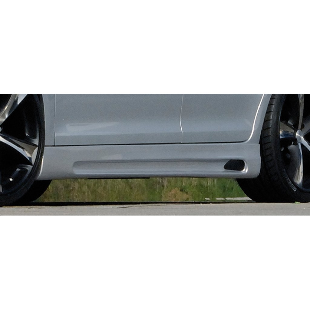 Rieger boční práh mont. strana levá pro Volkswagen Eos 1F vč. faceliftu, r.v. 04/06/-11/10, 12/10-, plast ABS bez povrchové úpravy, s prolisem a výřezem