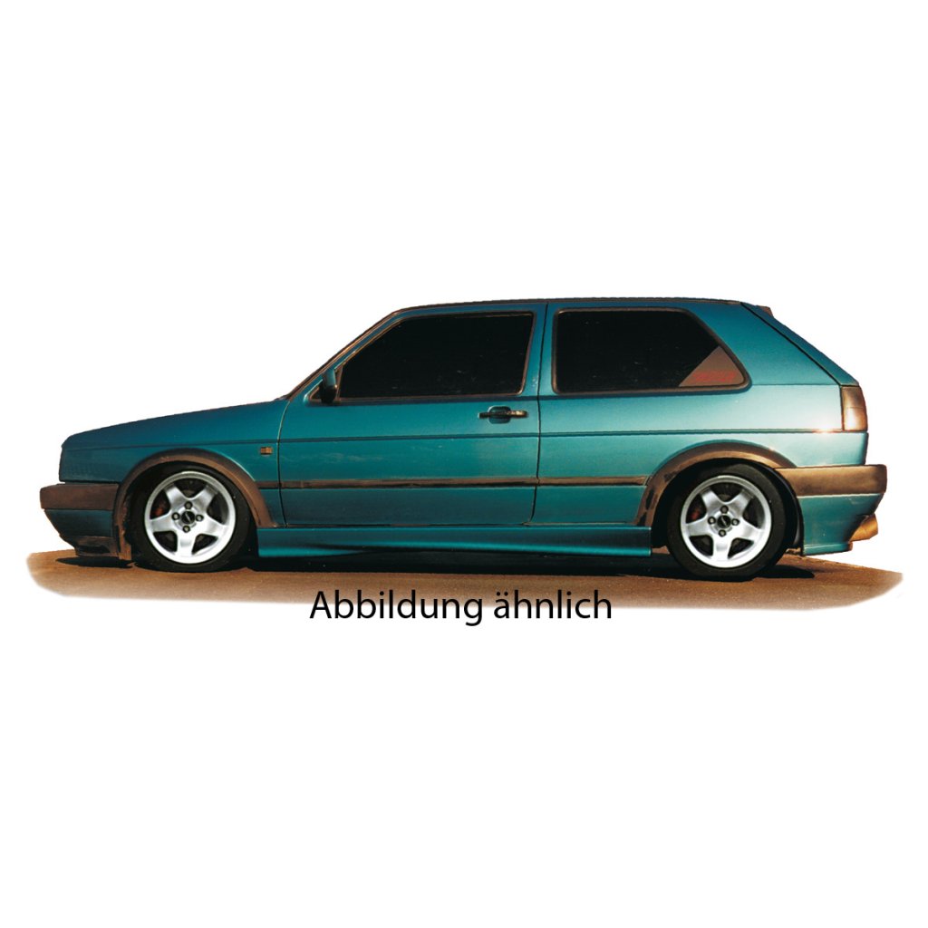 Rieger boční práh mont. strana levá pro Volkswagen Golf 2 5-dvéř., r.v. 83-91, plast ABS bez povrchové úpravy, s GTI výřezem