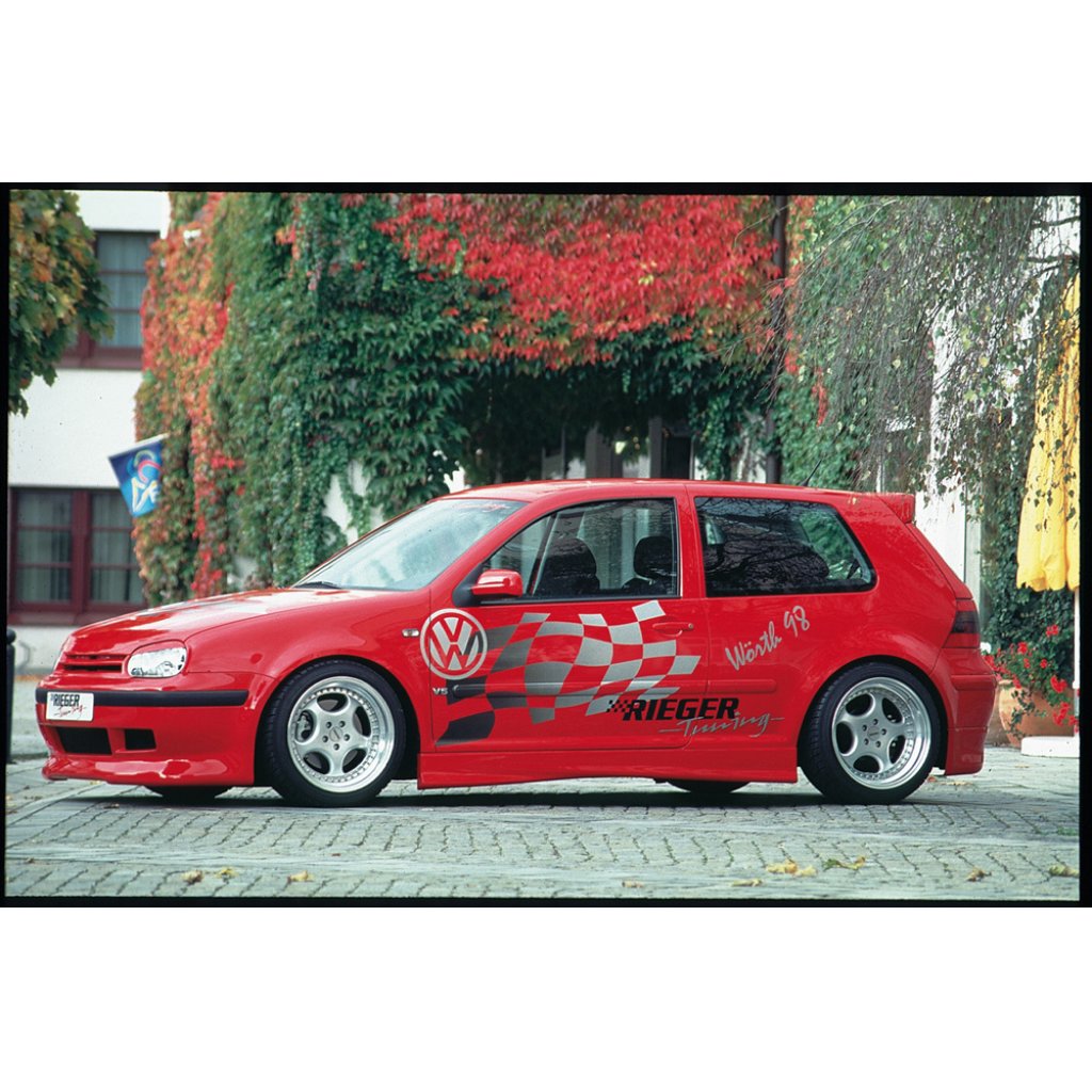 Rieger boční práh mont. strana levá pro Volkswagen Golf 4 1J 3-dvéř., 5-dvéř., combi, r.v. 10/97-03, plast ABS bez povrchové úpravy