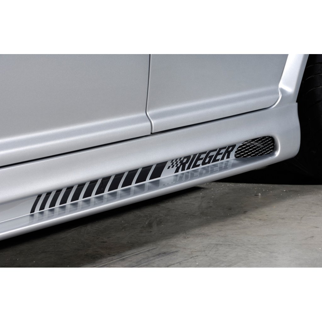 Rieger boční práh mont. strana levá pro Volkswagen Golf 4 1J 3-dvéř., 5-dvéř., combi, r.v. 10/97-03, plast ABS bez povrchové úpravy, s prolisem a výřezem