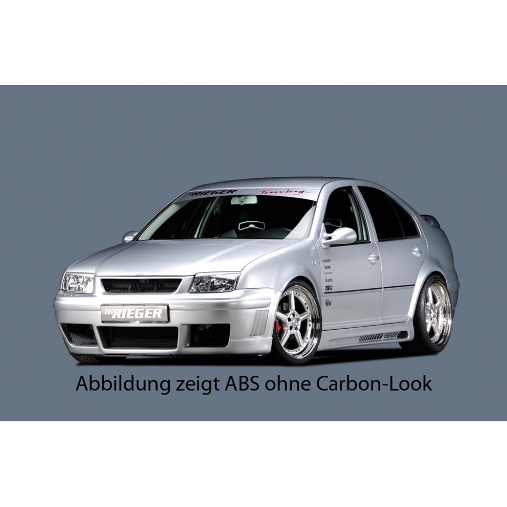 Rieger boční práh mont. strana levá pro Volkswagen Golf 4 1J 3-dvéř., 5-dvéř., combi, r.v. 10/97-03, plast ABS bez povrchové úpravy, s prolisem a výřezem