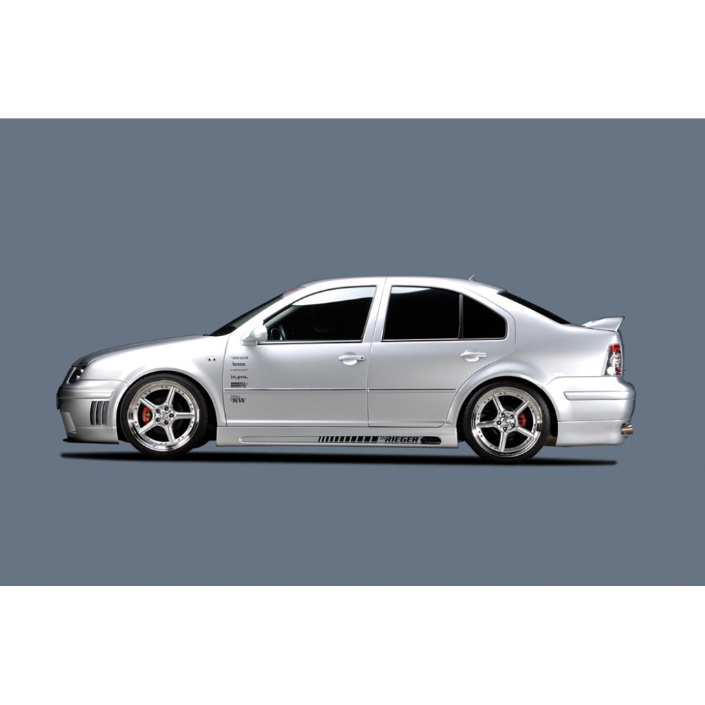 Rieger boční práh mont. strana levá pro Volkswagen Golf 4 1J 3-dvéř., 5-dvéř., combi, r.v. 10/97-03, plast ABS bez povrchové úpravy, s prolisem a výřezem
