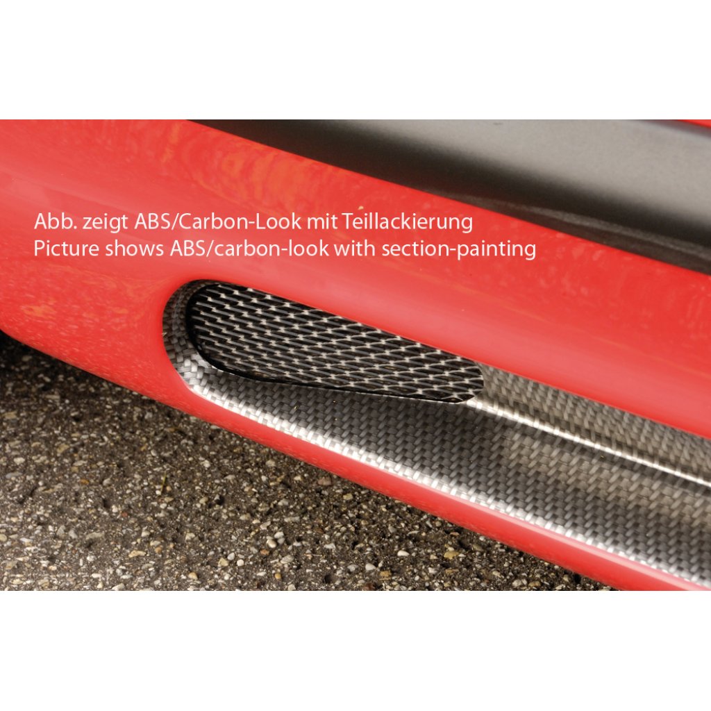 Rieger boční práh mont. strana levá pro Volkswagen Golf 4 1J 3-dvéř., 5-dvéř., combi, r.v. 10/97-03, plast ABS s povrchovou úpravou Carbon-Look, s prolisem a výřezem