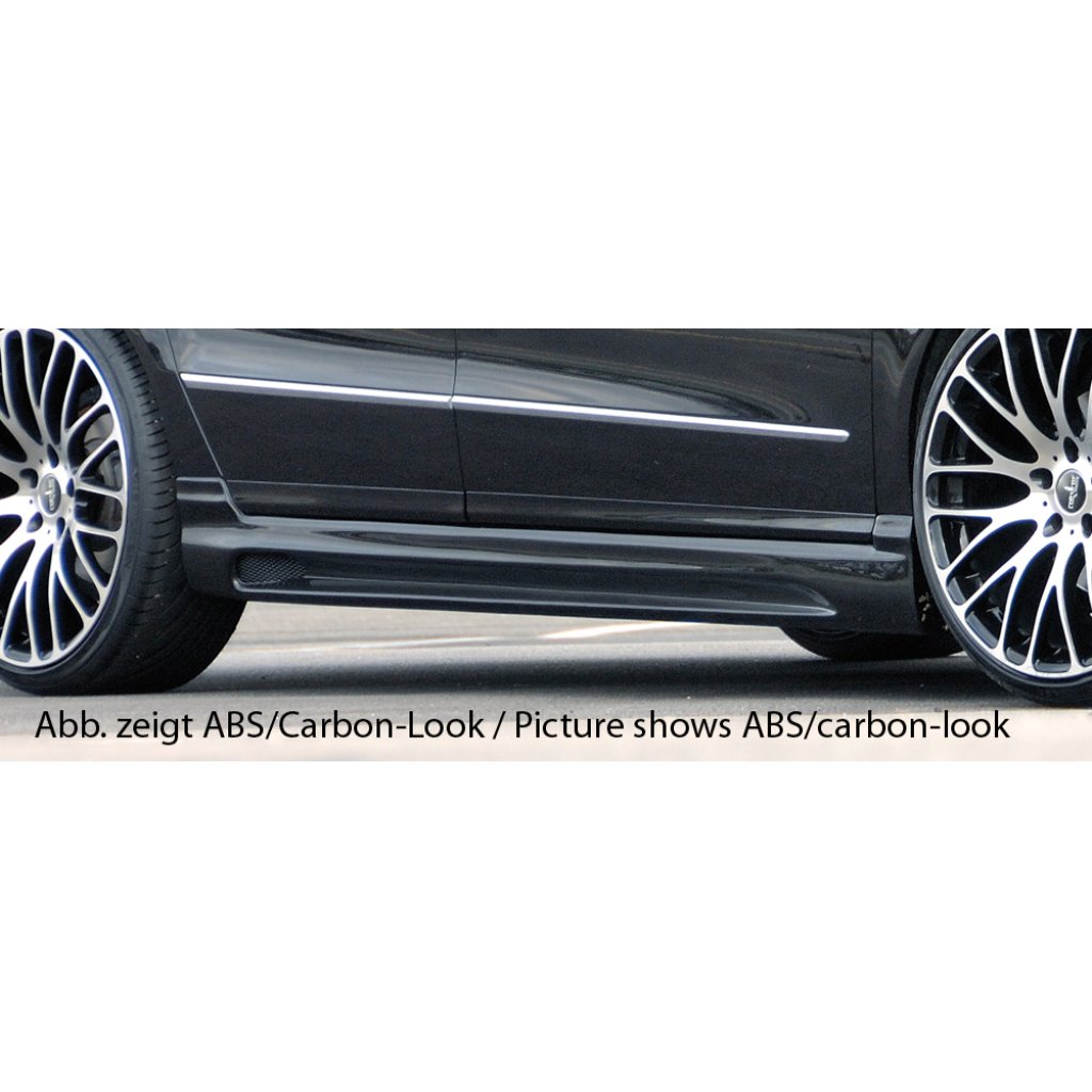 Rieger boční práh mont. strana levá pro Volkswagen Passat 3C combi, sedan vč. faceliftu, r.v. 03/05-07/10, 08/10-, plast ABS bez povrchové úpravy, s prolisem a výřezem