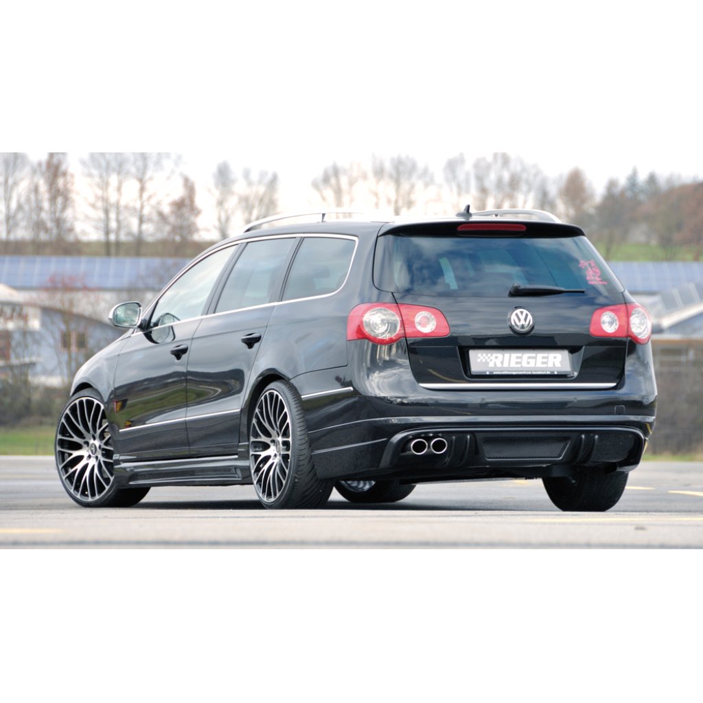 Rieger boční práh mont. strana levá pro Volkswagen Passat 3C combi, sedan vč. faceliftu, r.v. 03/05-07/10, 08/10-, plast ABS s povrchovou úpravou Carbon-Look, s prolisem a výřezem