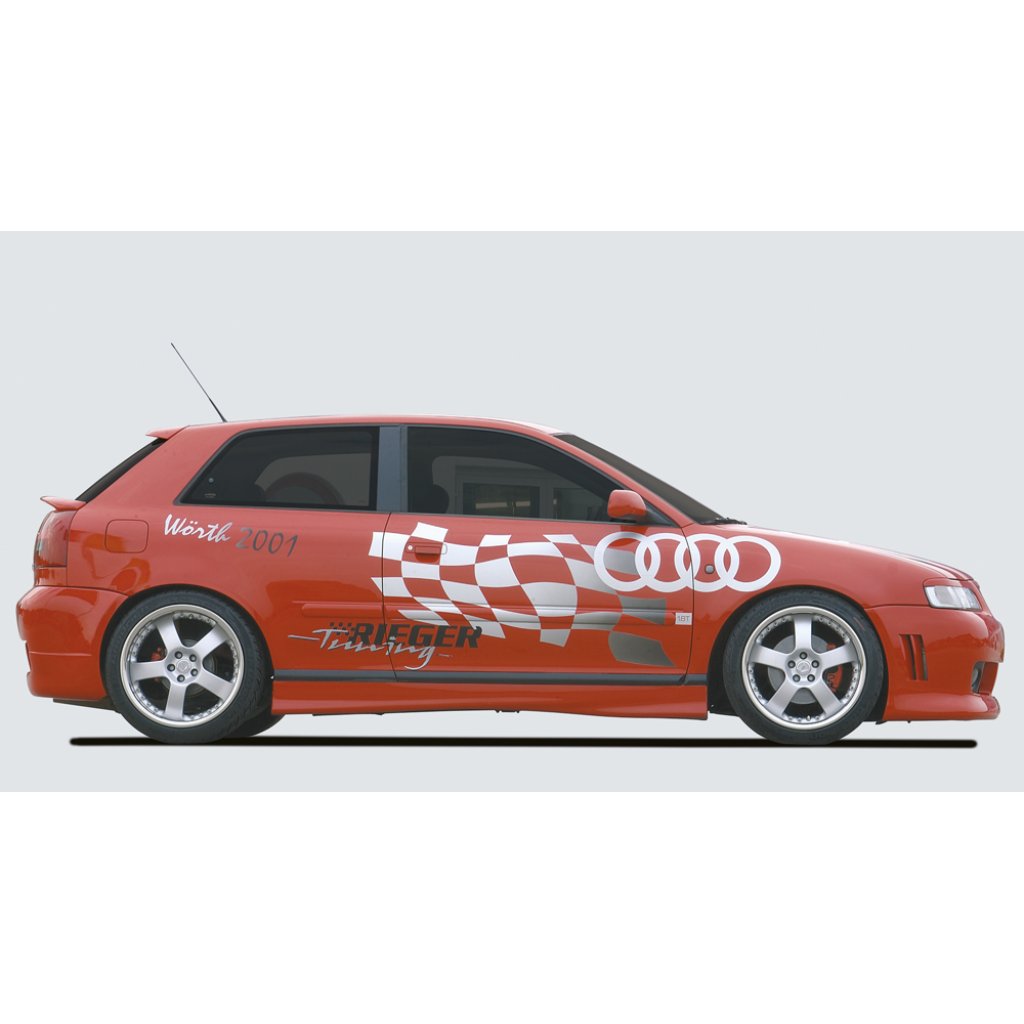 Rieger boční práh mont. strana pravá pro Audi A3 8L 5-dvéř., plast ABS bez povrchové úpravy