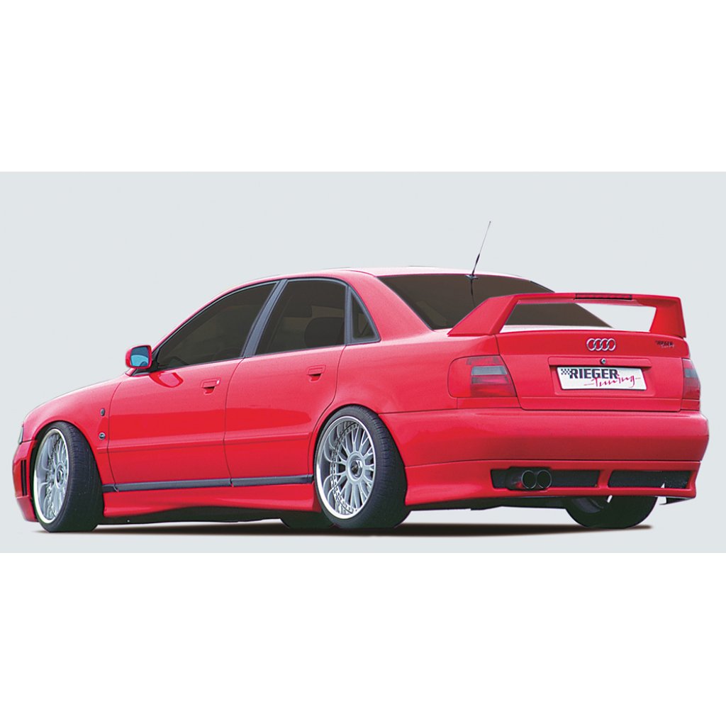 Rieger boční práh mont. strana pravá pro Audi A4 B5 avant, sedan, r.v. 11/94-98, 99-12/00, plast ABS bez povrchové úpravy, "flat version"