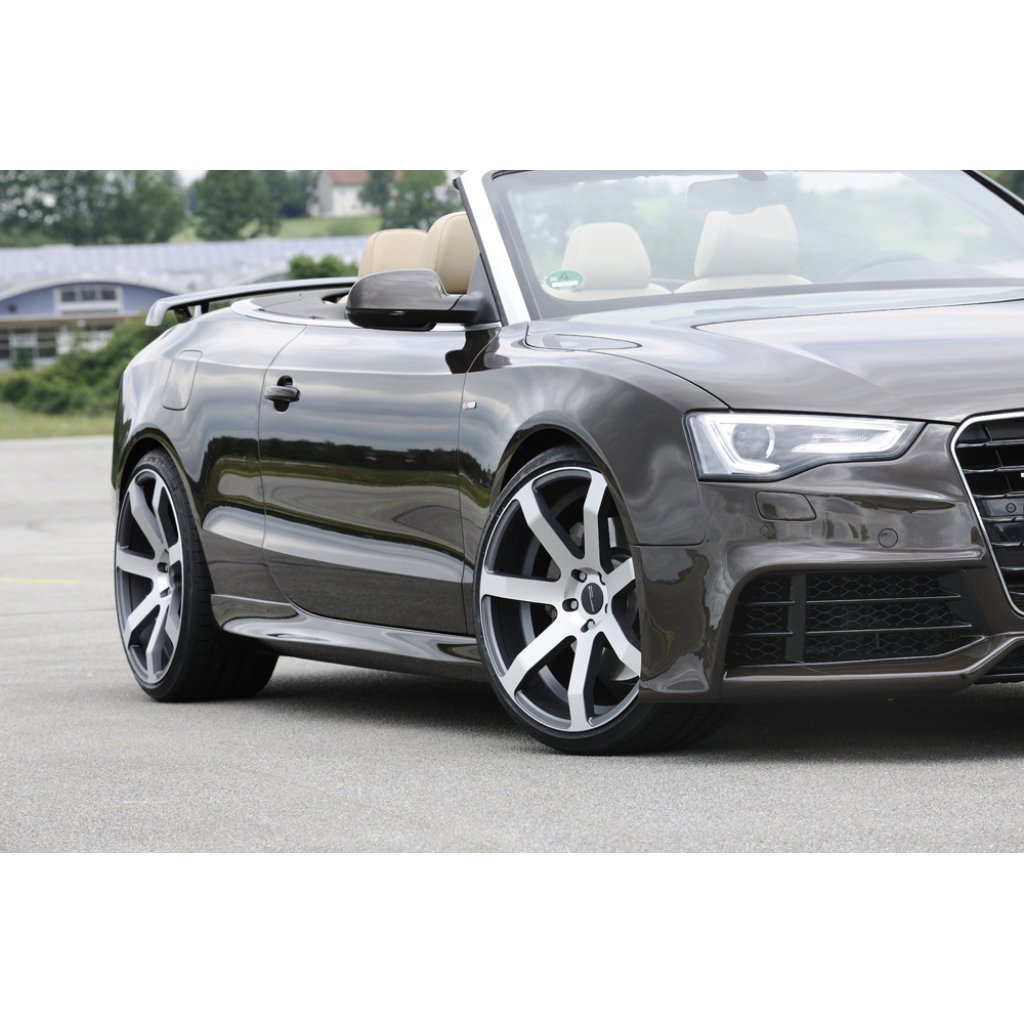 Rieger boční práh mont. strana pravá pro Audi A5 S5 B8, B81 kabriolet, kupé vč. faceliftu, r.v. 06/07-07/11, 10/11-06/16, plast ABS bez povrchové úpravy