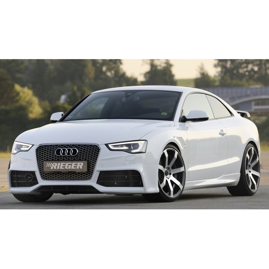 Rieger boční práh mont. strana pravá pro Audi A5 S5 B8, B81 kabriolet, kupé vč. faceliftu, r.v. 06/07-07/11, 10/11-06/16, plast ABS bez povrchové úpravy