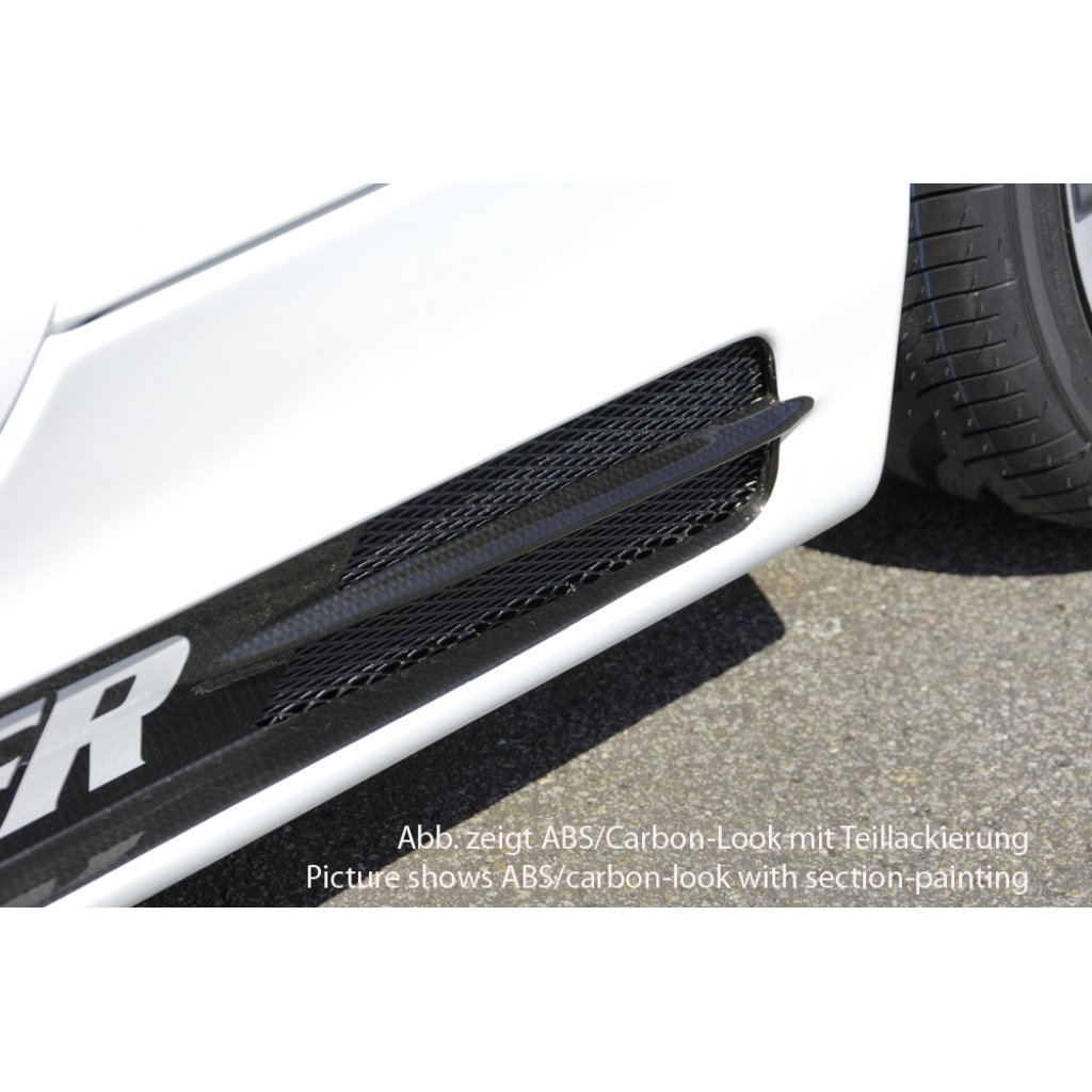 Rieger boční práh mont. strana pravá pro BMW řada 1 E87 4-dvéř., sedan vč. faceliftu, r.v. 04/07-08/11, 09/04-03/07, plast ABS s povrchovou úpravou Carbon-Look, s prolisem