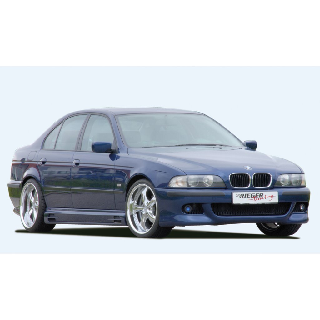 Rieger boční práh mont. strana pravá pro BMW řada 5 E39 sedan, touring, r.v. 12/95-12/02, plast ABS bez povrchové úpravy, s prolisem, s prolisem a dvěma výřezy