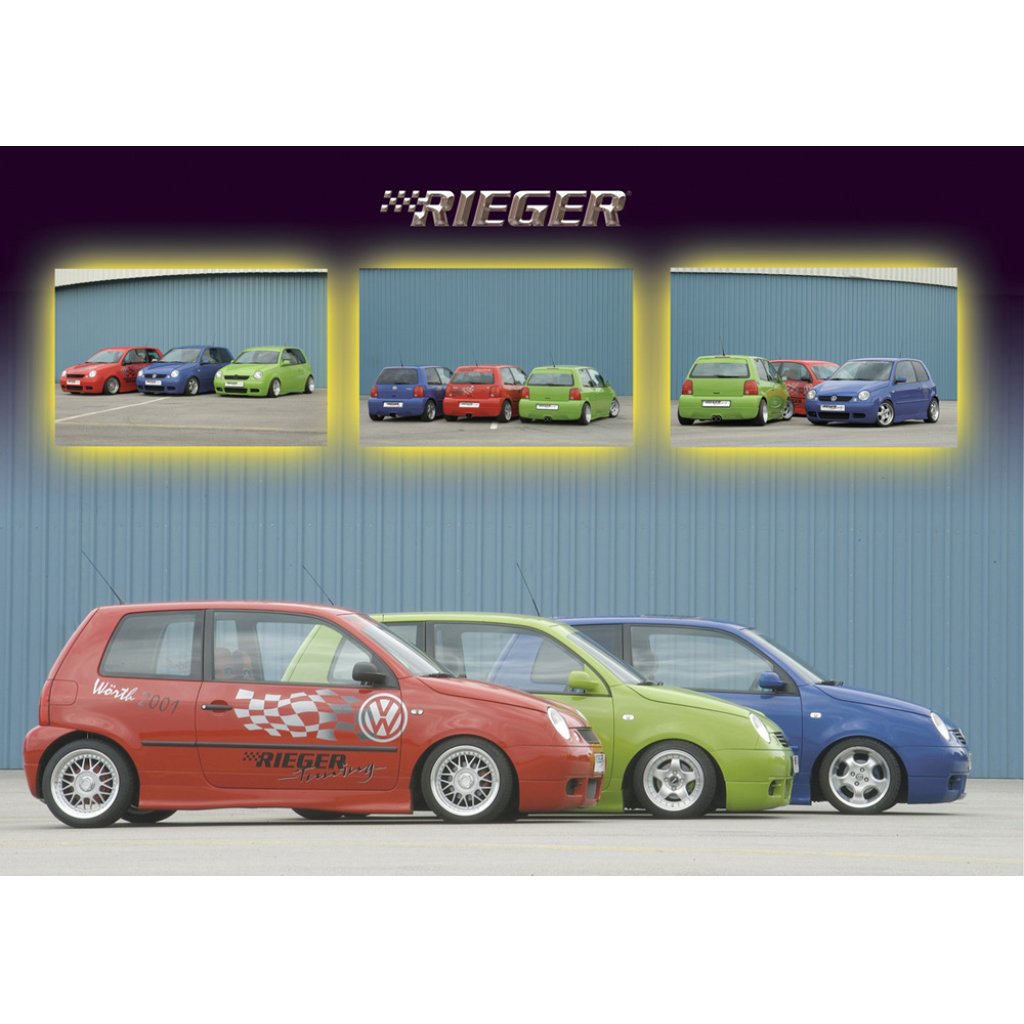Rieger boční práh mont. strana pravá pro Volkswagen Lupo 6X 3-dvéř., r.v. 98-03, plast ABS bez povrchové úpravy