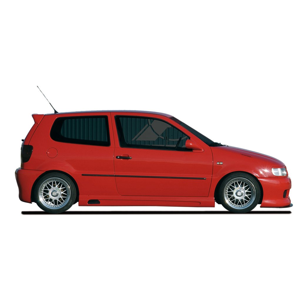Rieger boční práh mont. strana pravá pro Volkswagen Polo 4 6N 3-dvéř., 5-dvéř., r.v. 10/94-01, plast ABS bez povrchové úpravy, s prolisem a výřezem