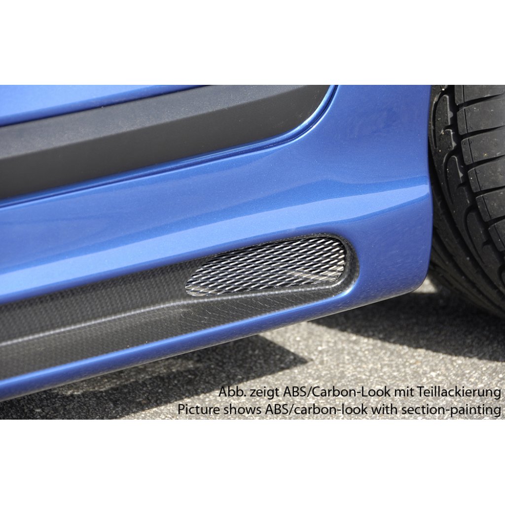 Rieger boční práh mont. strana pravá pro Volkswagen Scirocco 3 13 2-dvéř., r.v. 08/08-, plast ABS s povrchovou úpravou Carbon-Look, s prolisem a výřezem