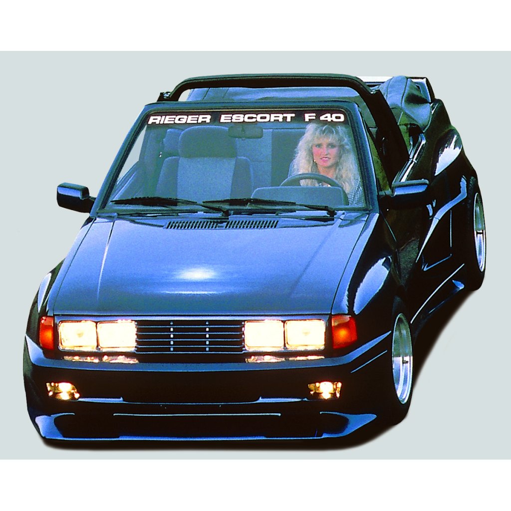 Rieger boční práh widebody II mont. strana levá pro Ford Escort 4 3-dvéř., r.v. 07/88-10/90, GFK (laminát)