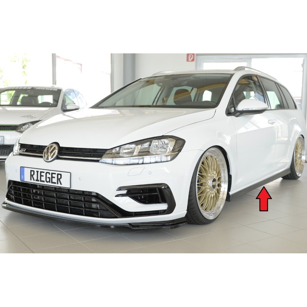 Rieger boční práh (XS) mont. strana levá pro Seat Leon 5F 5-dvéř., r.v. 01/17-, plast ABS bez povrchové úpravy