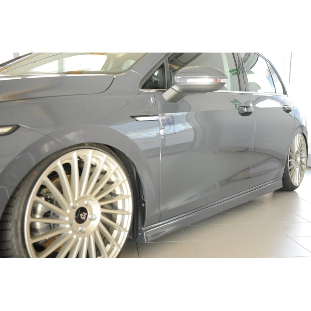 Rieger boční práh (XS) mont. strana levá pro Volkswagen Golf 8 3-dvéř., r.v. 12/19-, plast ABS bez povrchové úpravy