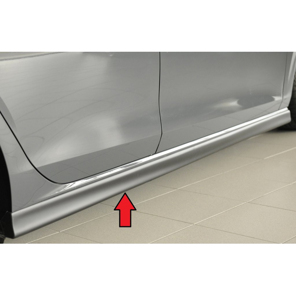 Rieger boční práh (XS) mont. strana pravá pro Seat Leon 5F 5-dvéř., r.v. 01/17-, plast ABS bez povrchové úpravy